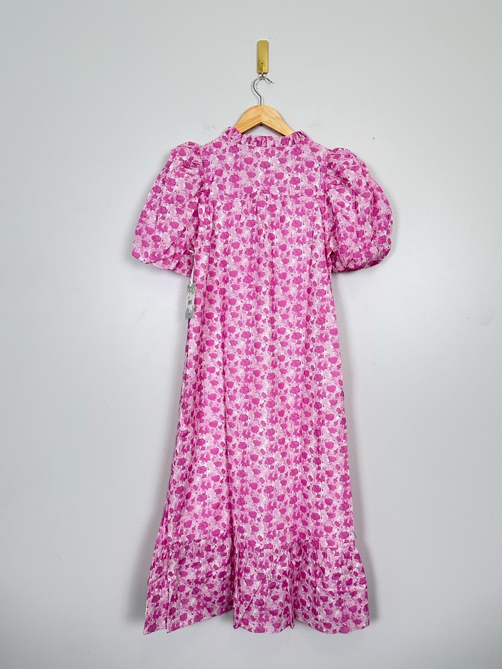 HYACINTH HOUSE Pink & White Floral Mimi Midi Dress | NWT | Size Small - Picture 3 of 11